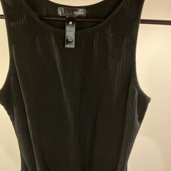 Brand new aqua, ribbed sleeveless bodysuit without tags - Picture 3 of 4